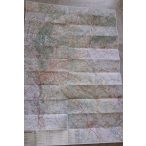   Pest megye falitérkép fóliázott  Nyír-Karta  1:150 000 82x120 cm
