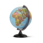    Politikai földgömb, 25 cm-es, olasz gyártmány magyar felirattal