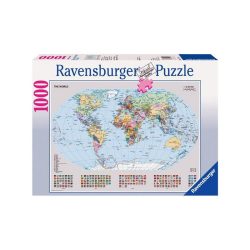   Politikai világtérkép, Ravensburger Puzzle 1000 db  70 x 50 cm