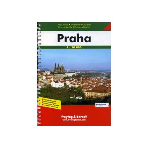 Prága atlasz Freytag & Berndt 1:20 000 