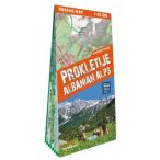   Prokletije térkép Prokletije, Durmitor, Albán- és Montenegrói Alpok trekking térkép 1:65 000  2024.