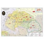   Rákóczi állama és a szabadságharc térkép, Rákóczi szabadságharc könyöklő Stiefel 66x46 cm