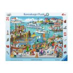   Ravensburger 06152 - Egy nap a kikötőben - 24 db-os keretes puzzle  37,3x29,3 cm