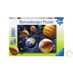   Ravensburger 100 db-os XXL puzzle - Világűr puzzle (10904), Naprendszer puzzle kirakó 49 x 36 cm