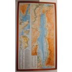   Vörös tenger térkép, Vörös tenger falitérkép keretezett Red Sea falitérkép  74x130 cm