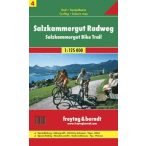   RK 4 Salzkammergut kerékpárút Salzkammergut kerékpáros térkép Freytag & Berndt 1:125 000 