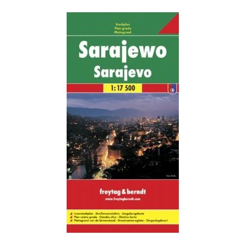 Sarajevo térkép Freytag & Berndt 1:17 500 