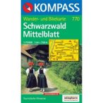   770. Schwarzwald Mittelblatt turista térkép Kompass 1:75 000 