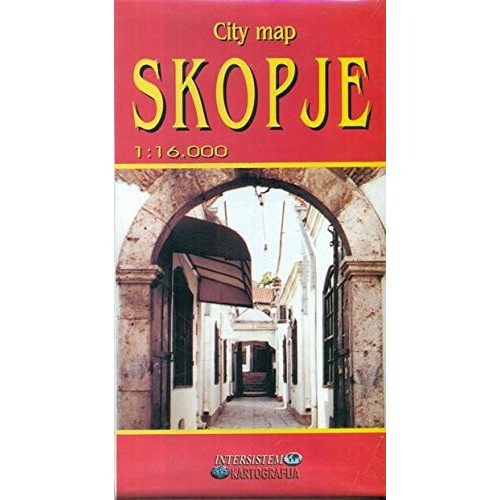 Szkopje térkép, Szkopje várostérkép Intersistem 1:16 000 