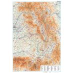 Erdély, Székelyföld falitérkép papírposzter Gizi Map