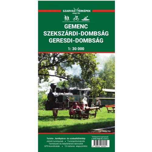  Gemenc turista térkép, Szekszárdi dombság térkép, Geresdi-dombság, Szarvas kiadó 1:30 000