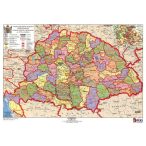   A Magyar Szent Korona Országai iskolai lap Stiefel A/4 Szent Korona Országai térkép