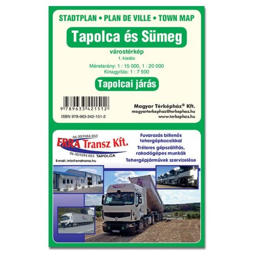 Tapolca térkép, Tapolca  várostérkép, Sümeg térkép Térképház