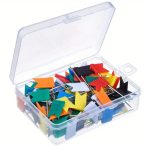    Zászlós térképtű - zászló formájú térkép jelölő tű 100 db/doboz - matricázható térkép jelölő zászló vegyes színű 18 x 10 mm 