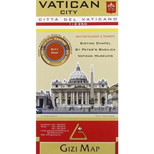 Vatikán város térkép Gizi Map  1:2 250 