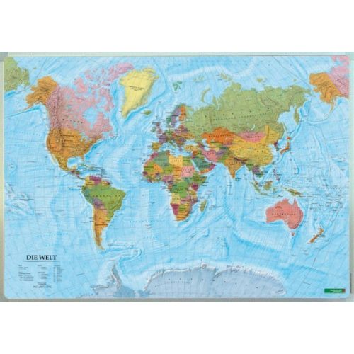  Világ országai falitérkép faléccel fóliával 1:20 000 000  202x130 cm nagy méret