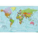   Világ országai falitérkép Freytag 1:20Mio 137 x 96 cm 2 oldalas, politikai és hegy-vízrajzi Föld térkép 2023.