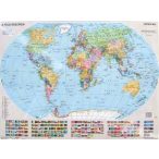 Világ országai fémléces falitérkép Stiefel 100x70 cm