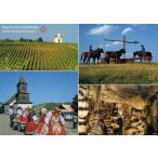   Magyarország világörökségek-tányéralátét könyöklő + hátoldalon Magyarország történelmi emlékhelyei térkép