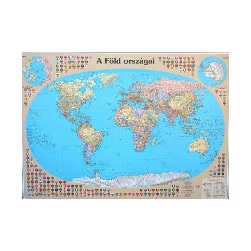  Világ országai faléces falitérkép Nyír-Karta  120x86 cm