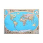   A Föld országai falitérkép  keretezett  Nyír-Karta  125x90 cm, Világ falitérkép