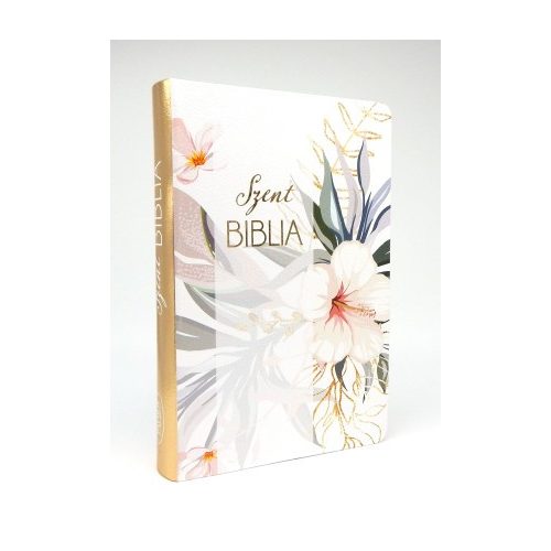 Közepes Biblia Károli Gáspár fordítás - Virágos Biblia - 13x19,8 cm