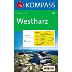 798. Westharz turista térkép Kompass 1:50 000 