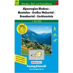   WK 371 Bludenz-Klostertal-Brandnertal-Montafon turista térkép Freytag 1:50 000 