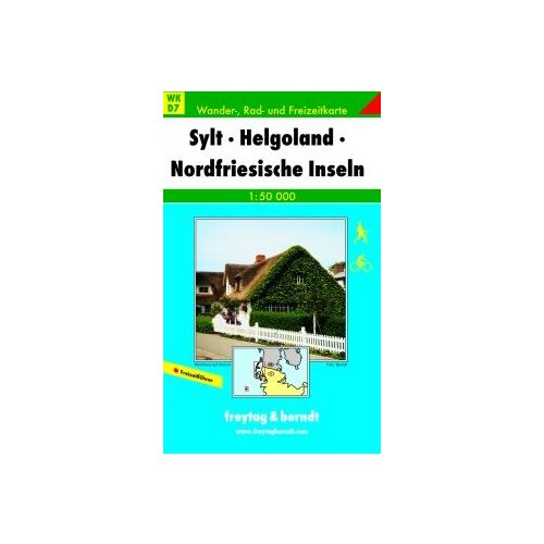 WKD 7 Sylt-Helgoland-Nordfriesische Inseln turista térkép Freytag 1:50 000 