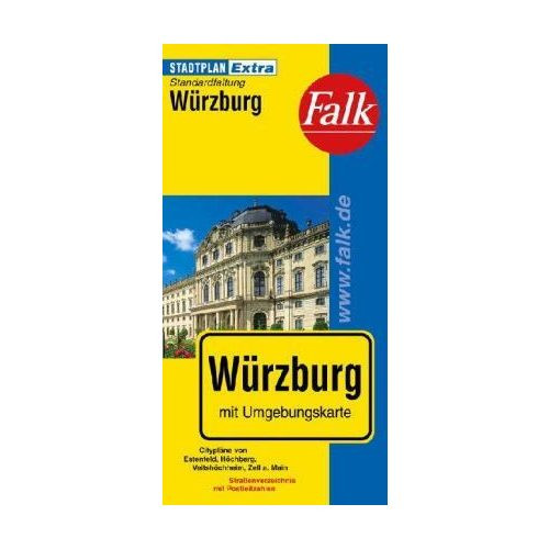 Würzburg várostérkép Falk Würzburg térkép