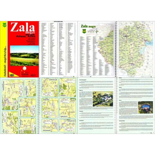 Zala megye - vármegye atlasz HiSzi Map 