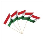 Papír zászló nyéllel, magyar zászló